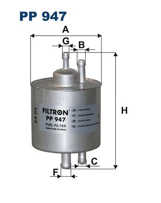 Palivový filtr FILTRON PP 947