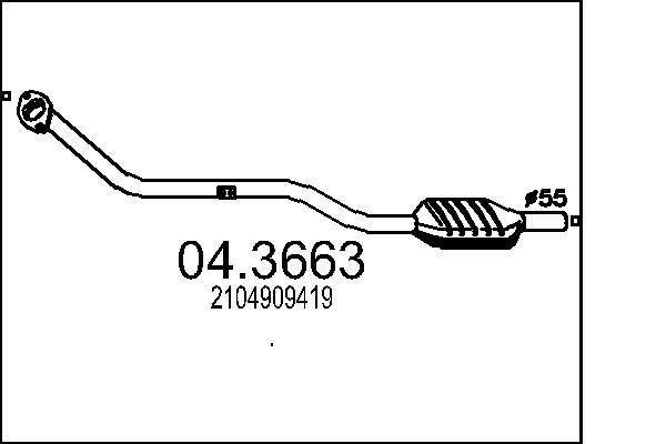Katalizator MTS 04.3663