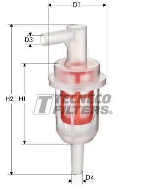 Filtr paliwa TECNECO FILTERS BN502