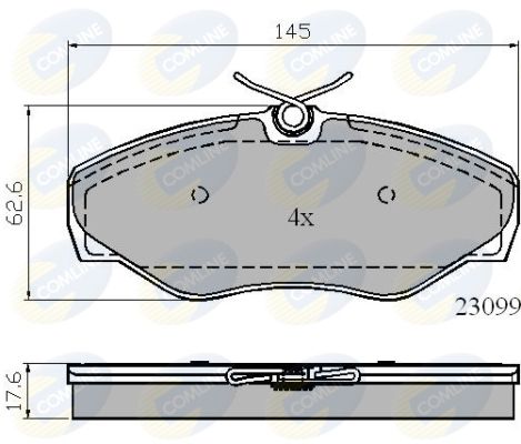 Zestaw klocków hamulcowych, hamulce tarczowe COMLINE CBP01780