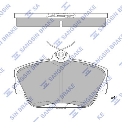 set placute frana,frana disc HI-Q SP1268