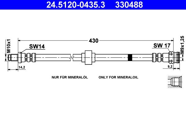 Furtun frana ATE 24.5120-0435.3