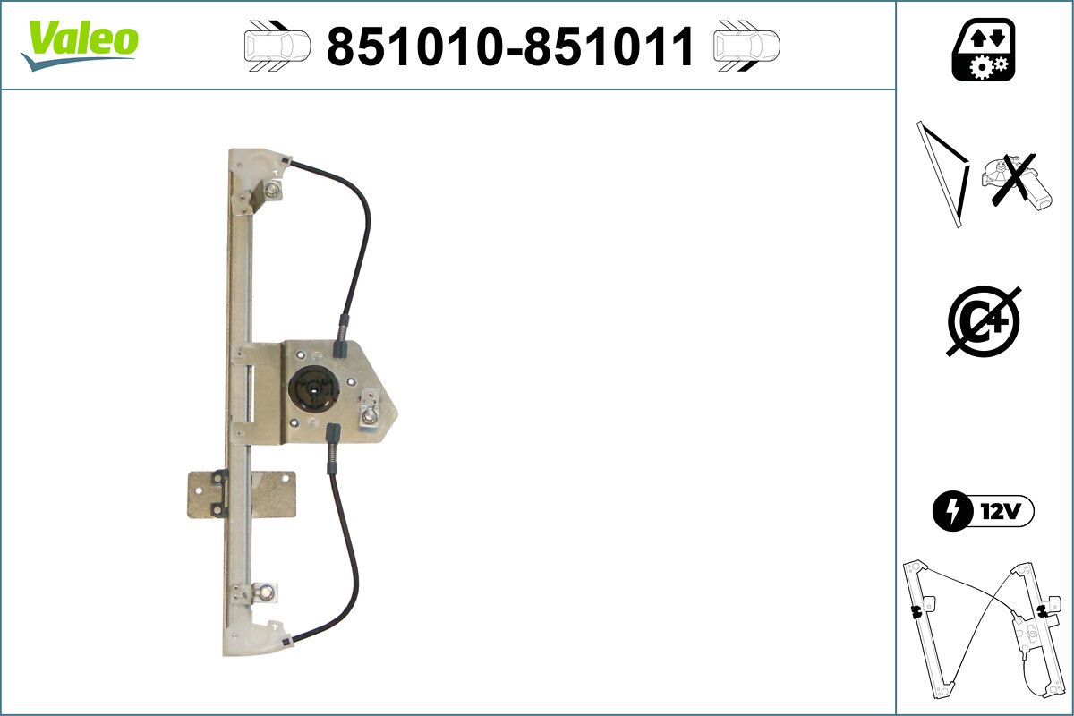 Mecanism actionare geam VALEO 851010