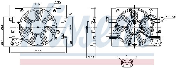 Ventilateur, refroidissement du moteur