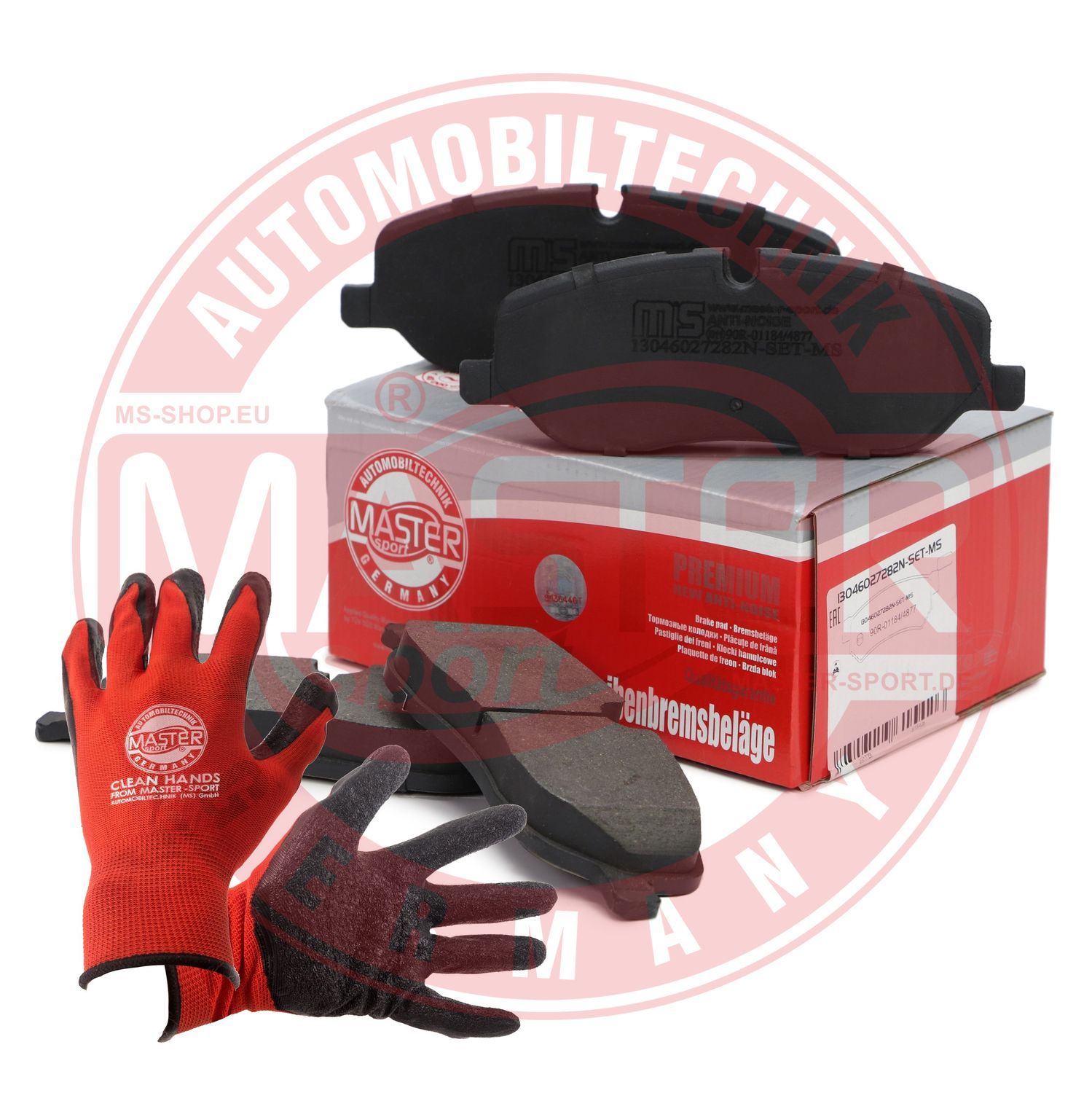 Zestaw klocków hamulcowych, hamulce tarczowe MASTER-SPORT GERMANY 13046027282N-SET-MSP