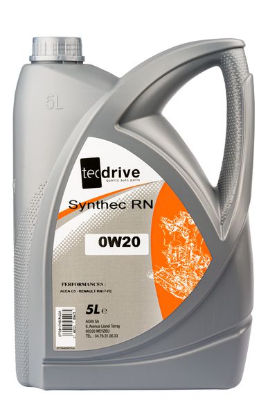 Huile moteur TECDRIVE SYNTHEC RN 0W20 4 × 5 L