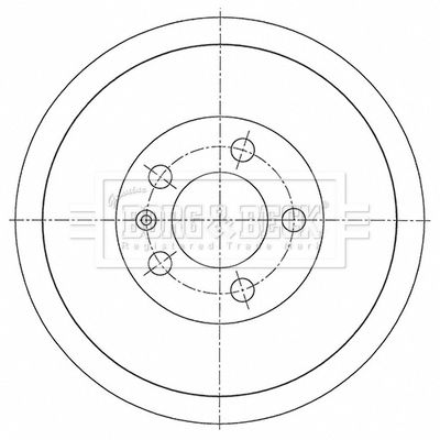 Bęben hamulcowy BORG & BECK BBR7278