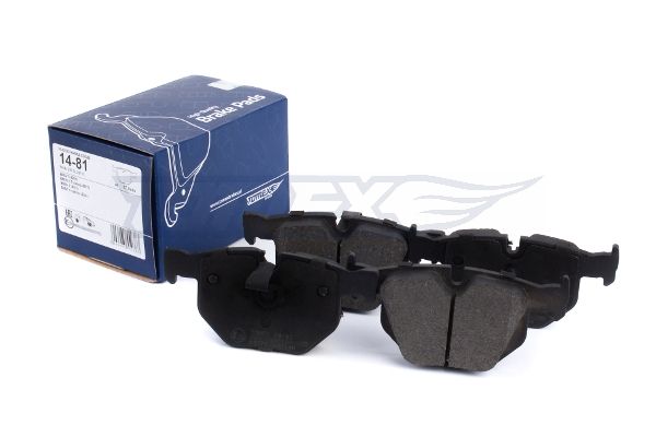 Levně Sada brzdových destiček, kotoučová brzda TOMEX Brakes 14-81