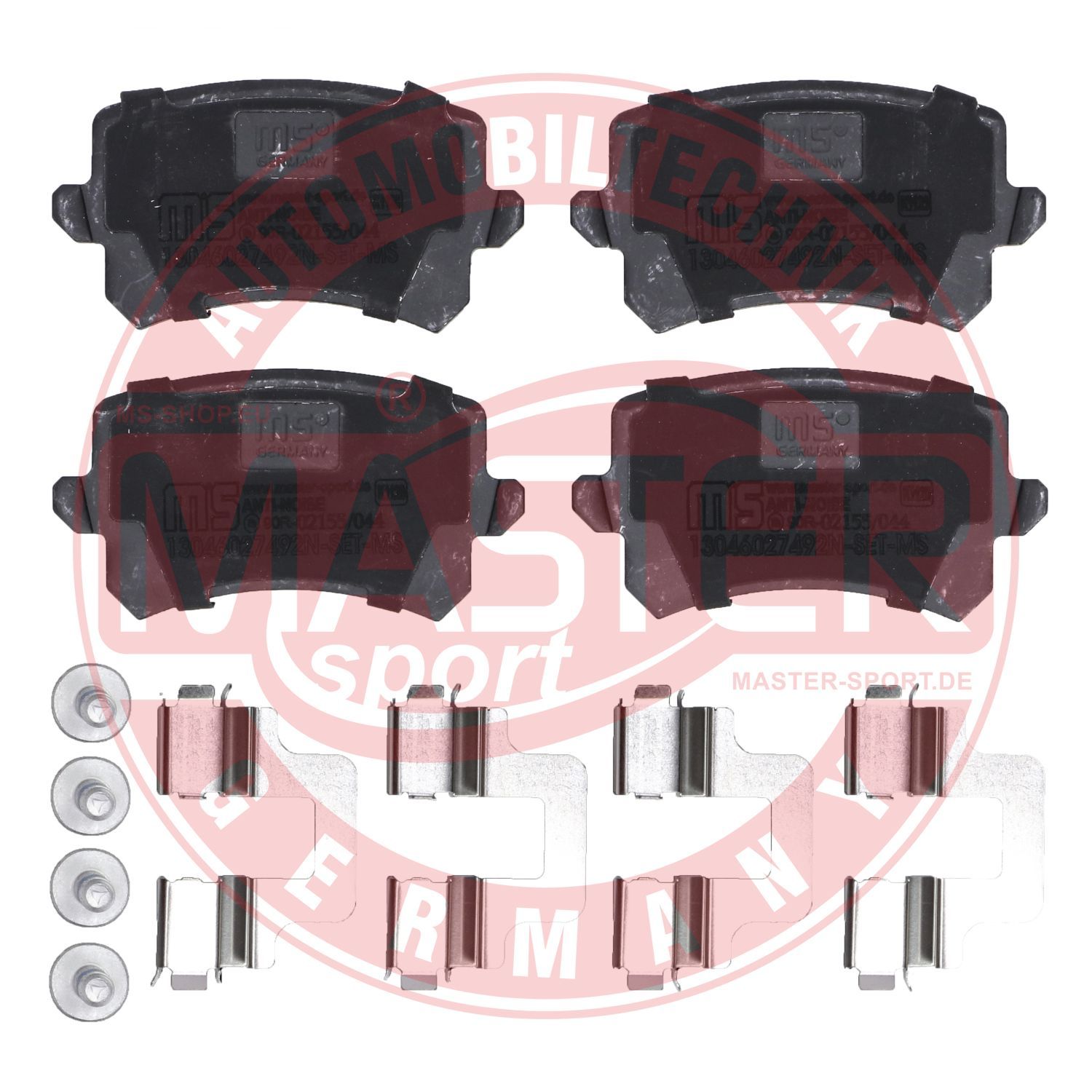 Zestaw klocków hamulcowych, hamulce tarczowe MASTER-SPORT GERMANY 13046027492N-SET-MS