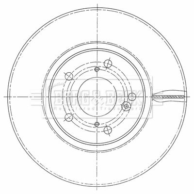 Tarcza hamulcowa BORG & BECK BBD5463