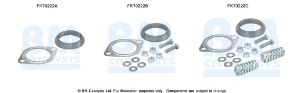 Zestaw montażowy, rura wydechowa BM CATALYSTS FK70222