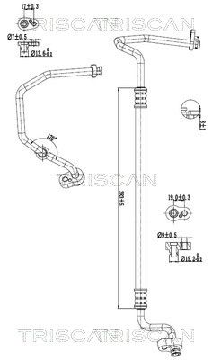 conducta presiune variabila,aer conditionat TRISCAN 9010 29079