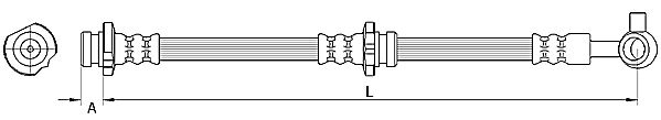 Furtun frana METZGER 4110847