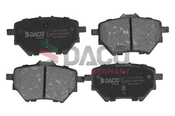 Zestaw klocków hamulcowych, hamulce tarczowe DACO GERMANY 320618