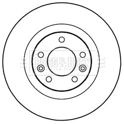 Tarcza hamulcowa BORG & BECK BBD5235