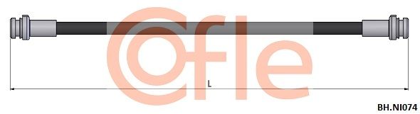 Przewód hamulcowy elastyczny COFLE 92.BH.NI074