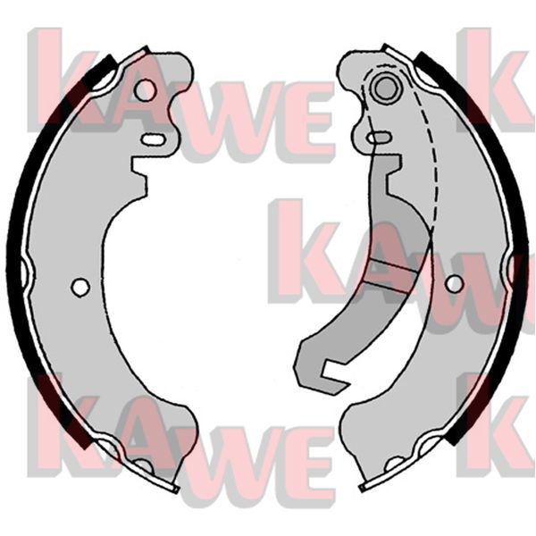 Zestaw szczęk hamulcowych KAWE 08570