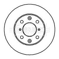 Tarcza hamulcowa BORG & BECK BBD4848