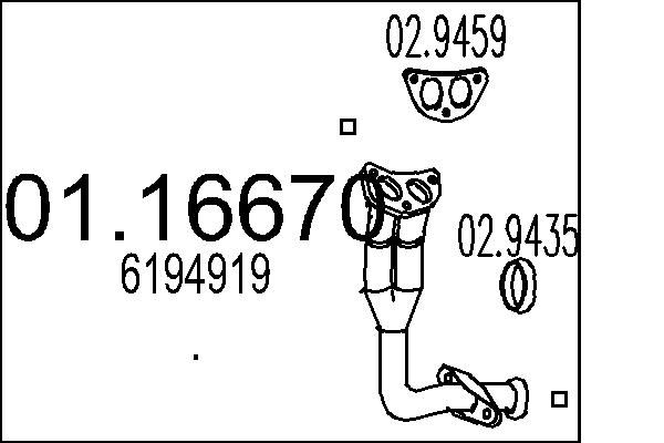 Rura wydechowa MTS 01.16670