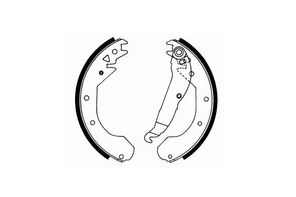 Zestaw szczęk hamulcowych, hamulec postojowy SCT - MANNOL SS 508