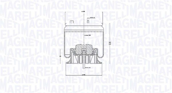 Mieszek, klimatyzacja MAGNETI MARELLI 030607020295