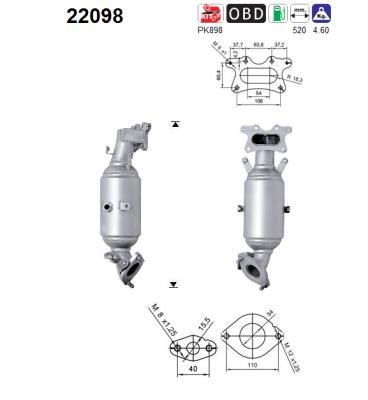 Katalizator AS 18160RSAG00