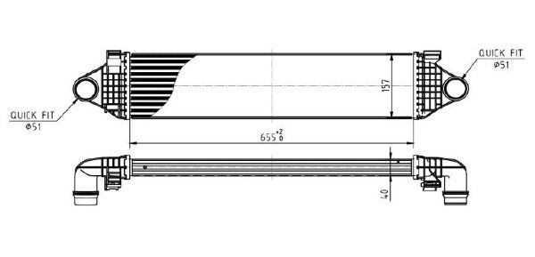 Intercooler, compresor MTR 13054373