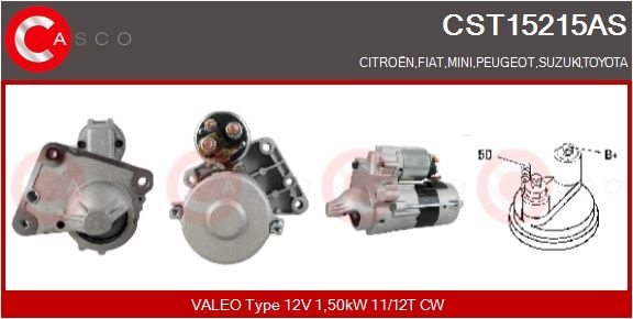 Levně Startér CASCO CST15215AS
