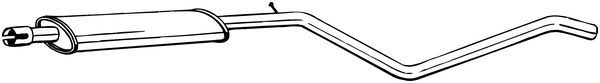 Tłumik środkowy BOSAL 285-455