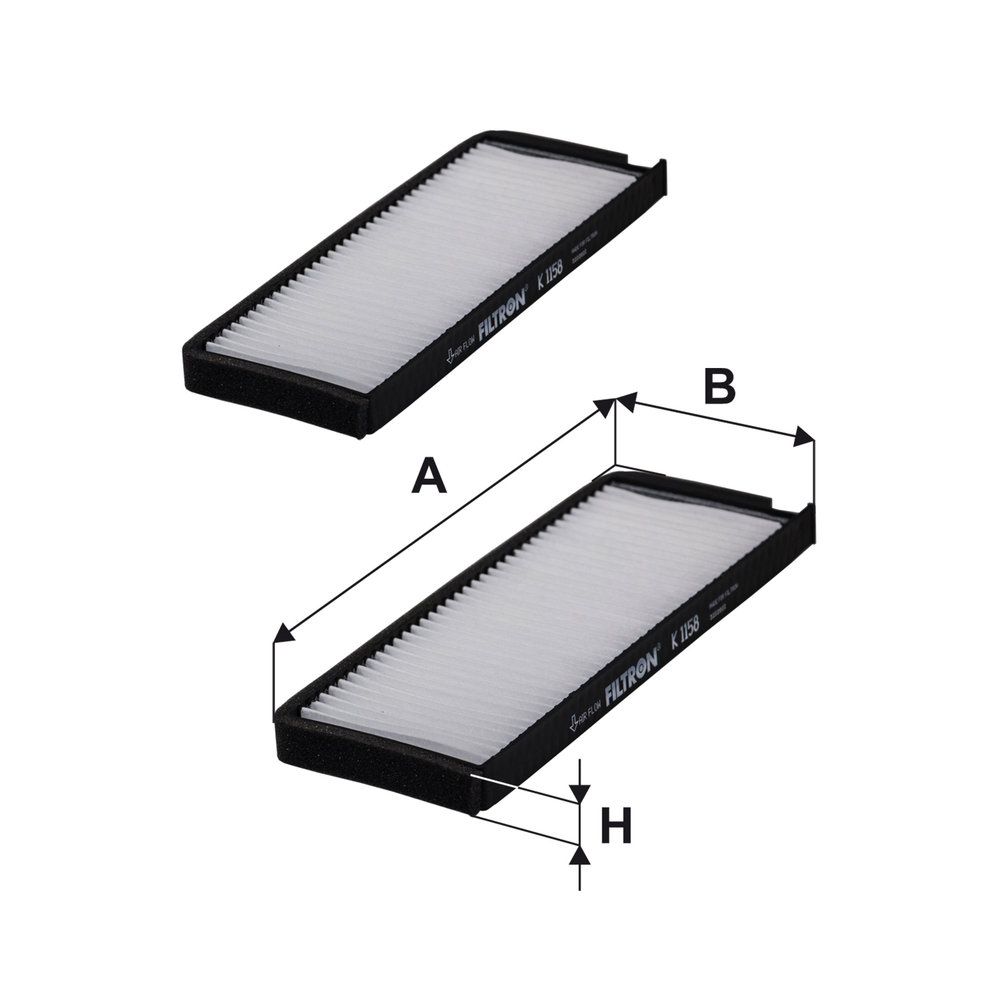 Levně Filtr, vzduch v interiéru FILTRON K 1158-2x