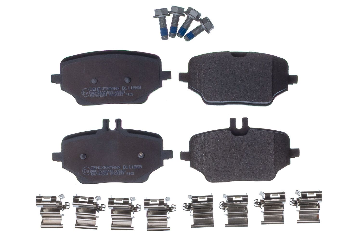 set placute frana,frana disc DENCKERMANN B111669