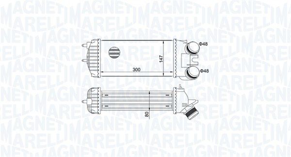 Chłodnica powietrza doładowującego MAGNETI MARELLI 351319205110
