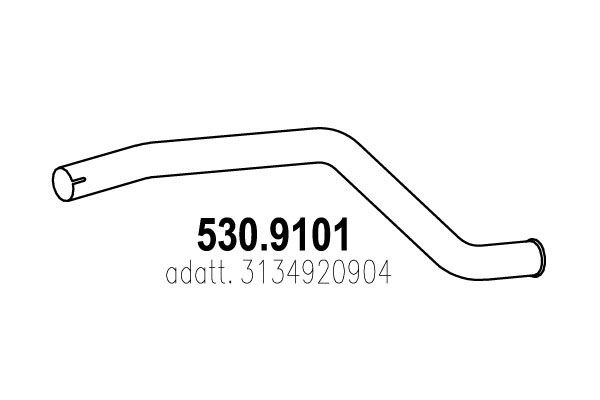 Rura wydechowa ASSO 530.9101