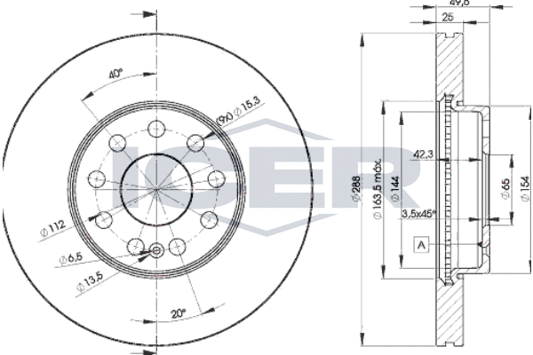 Tarcza hamulcowa ICER 78BD5615-2