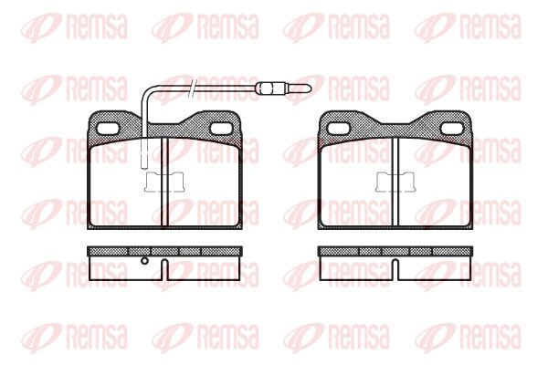 Zestaw klocków hamulcowych, hamulce tarczowe KAWE 0008 14