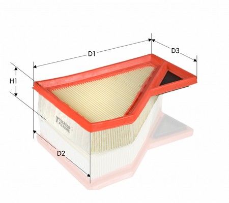 Filtr powietrza TECNECO FILTERS AR2245PM