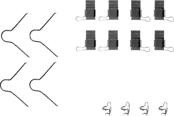 Set accesorii, placute frana TEXTAR 82048300