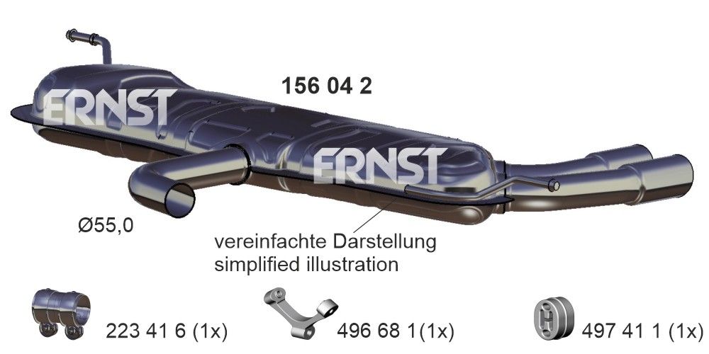 Toba esapament finala ERNST 156042