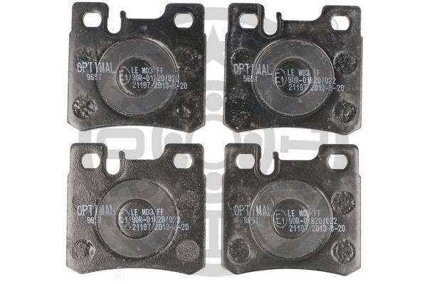 Zestaw klocków hamulcowych, hamulce tarczowe OPTIMAL BP-09657