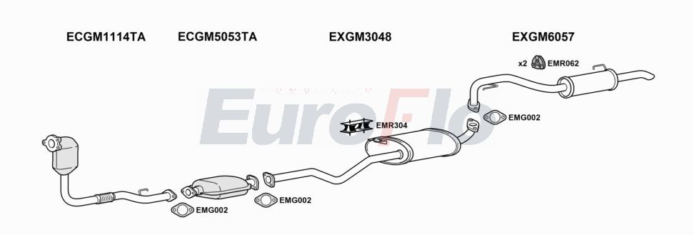 Układ wydechowy EUROFLO VLFRO22D3001F