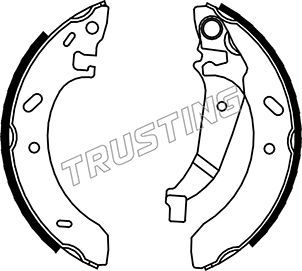 Zestaw szczęk hamulcowych TRUSTING 023.005