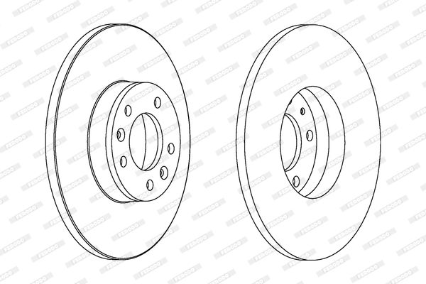 Tarcza hamulcowa FERODO DDF1602C