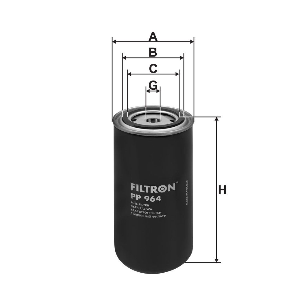 Levně Palivový filtr FILTRON PP 964