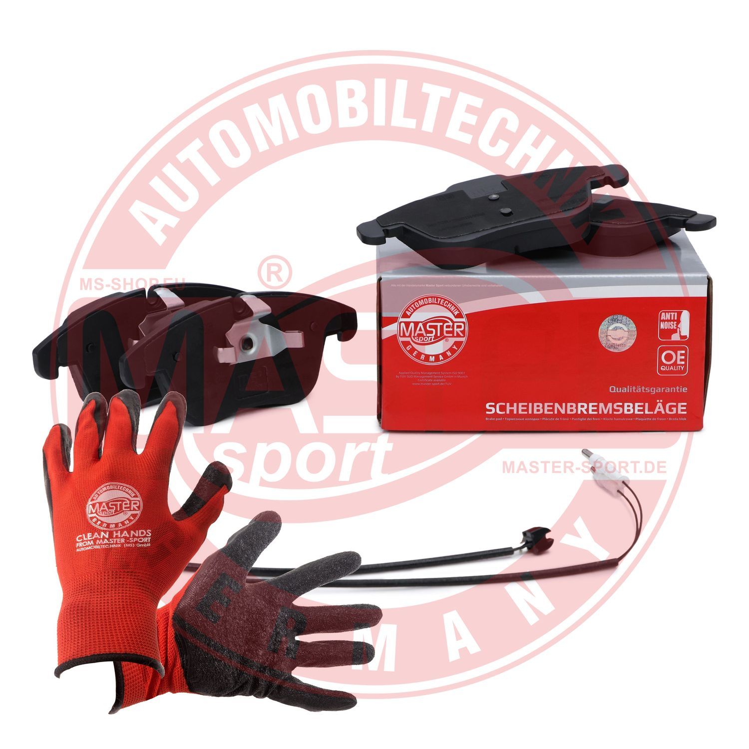 Zestaw klocków hamulcowych, hamulce tarczowe MASTER-SPORT GERMANY 13046072522T-SET-MSP