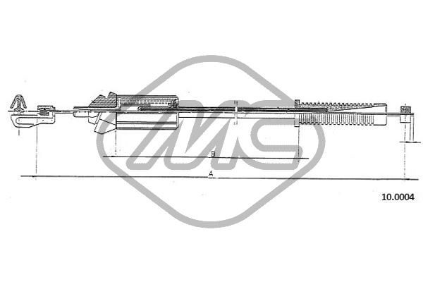 Linka gazu METALCAUCHO 80897