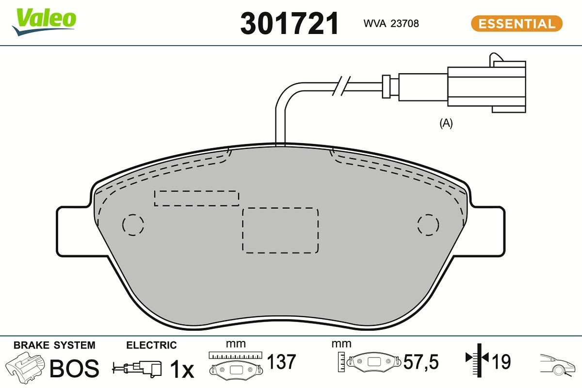 Комплект тормозных колодок, дисковый тормоз