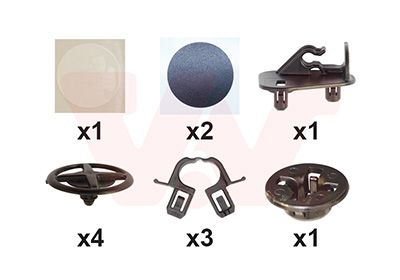 Set montaj, capota motor VAN WEZEL 3336797