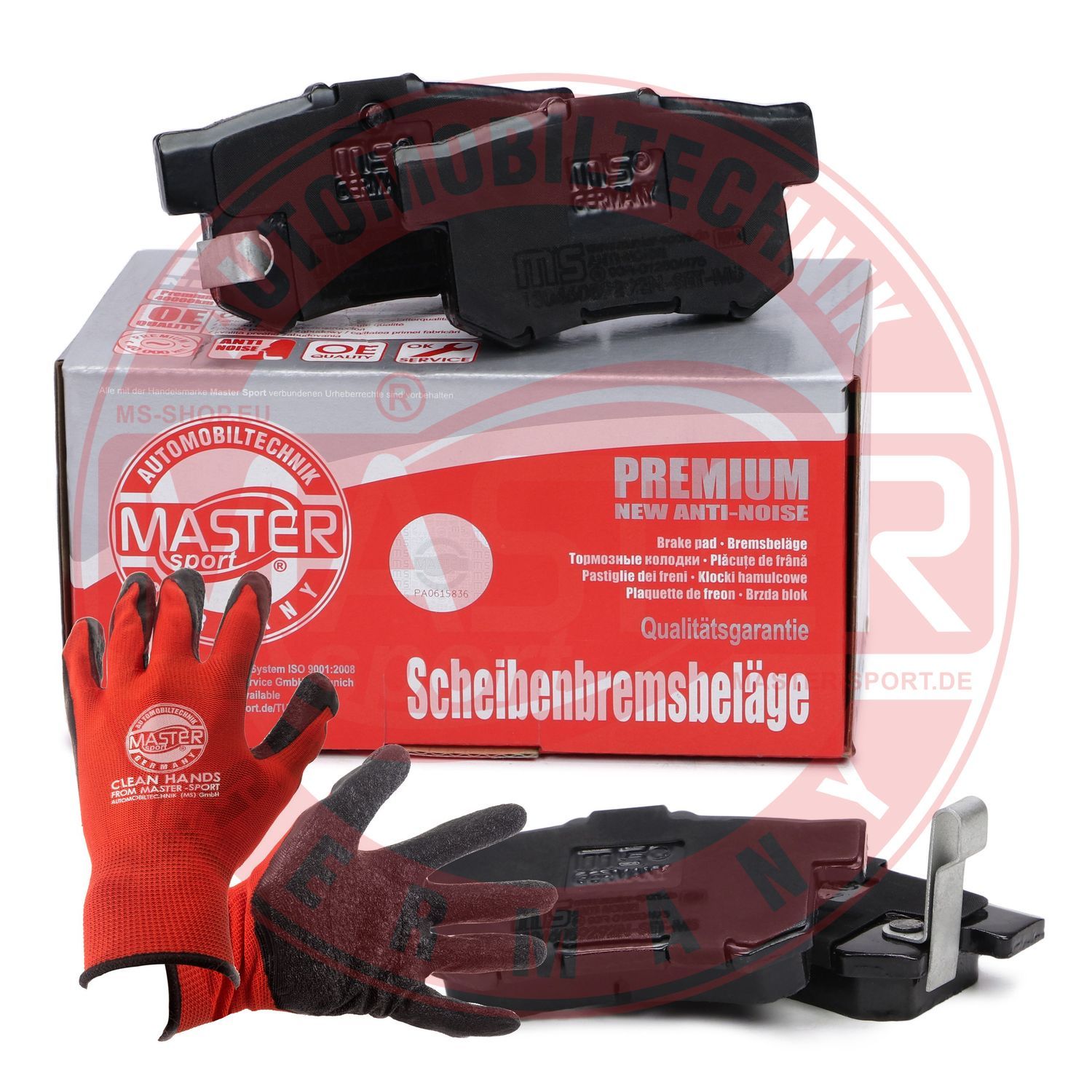 Zestaw klocków hamulcowych, hamulce tarczowe MASTER-SPORT GERMANY 13046059292N-SET-MSP