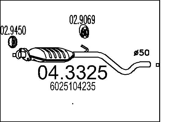 Katalizator MTS 04.3325