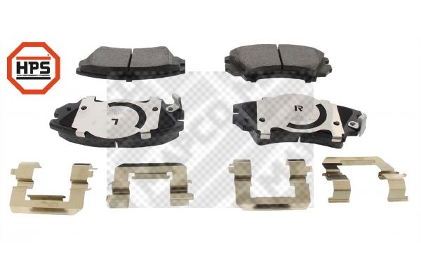 Zestaw klocków hamulcowych, hamulce tarczowe MAPCO 6859/1HPS